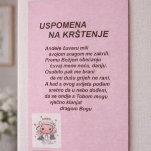 Natura čestitka krštenje