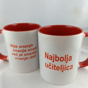Poklon šalica najbolja učiteljica - znanje