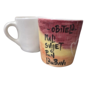 Šalica okrugla - brojevi i šaljivi natpisi