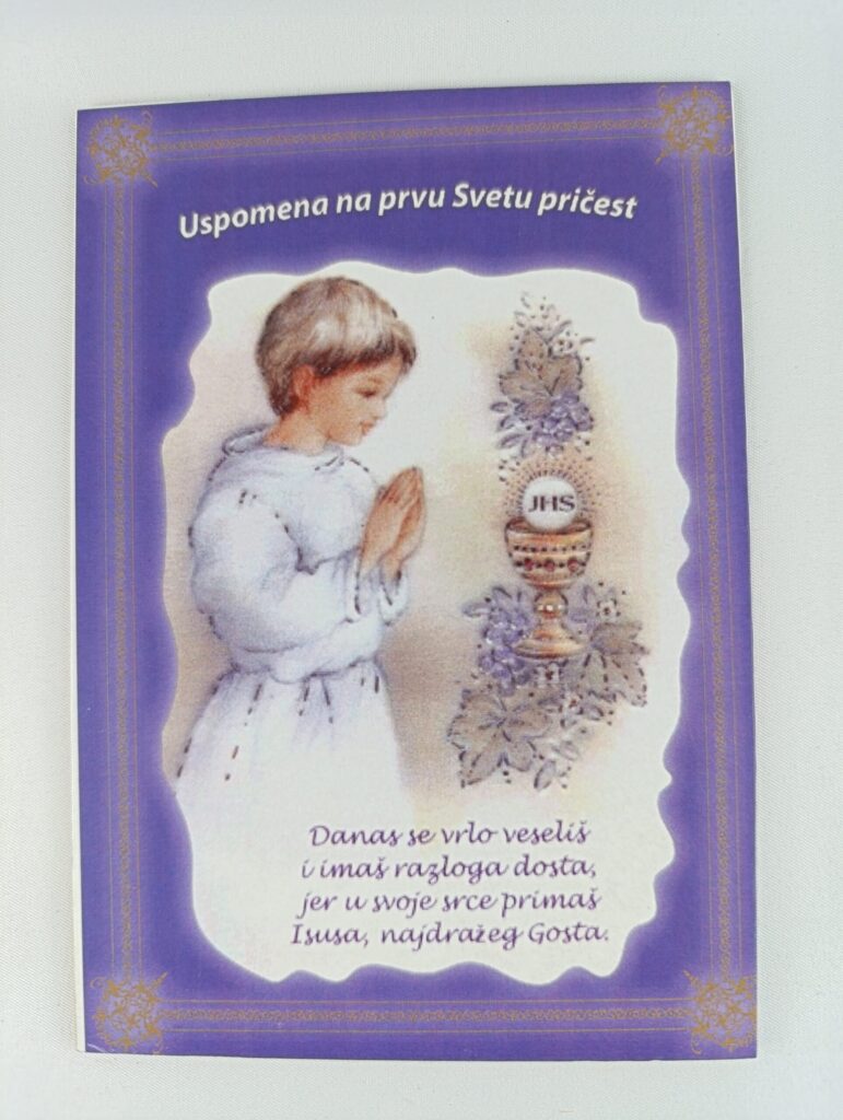Natura čestitka prva pričest