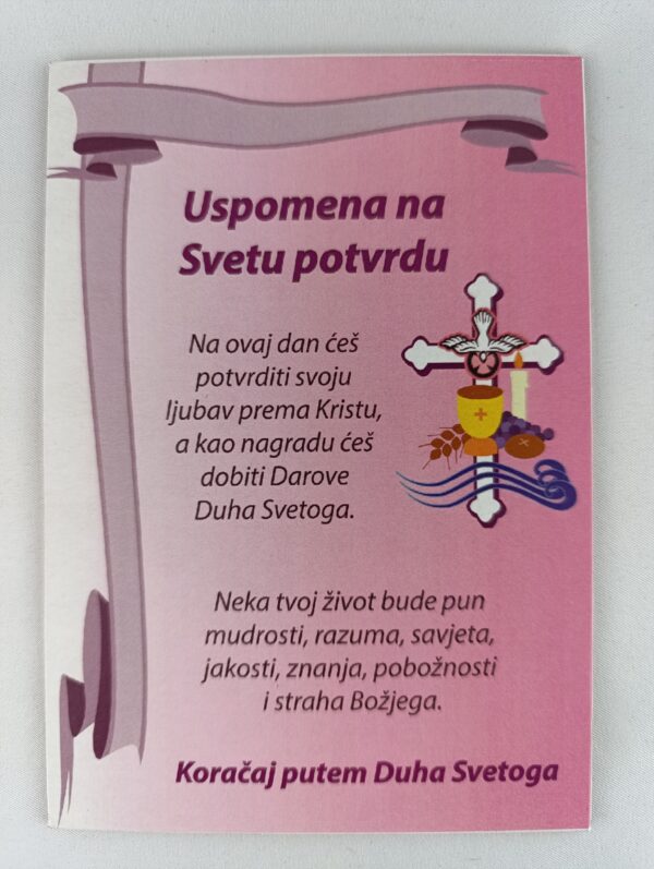 Natura čestitka Sveta potvrda