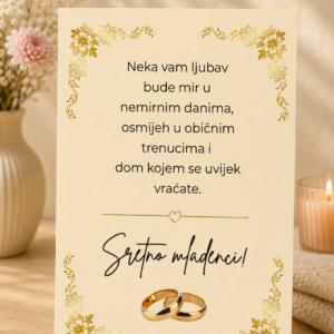 Natura čestitka za vjenčanje 2