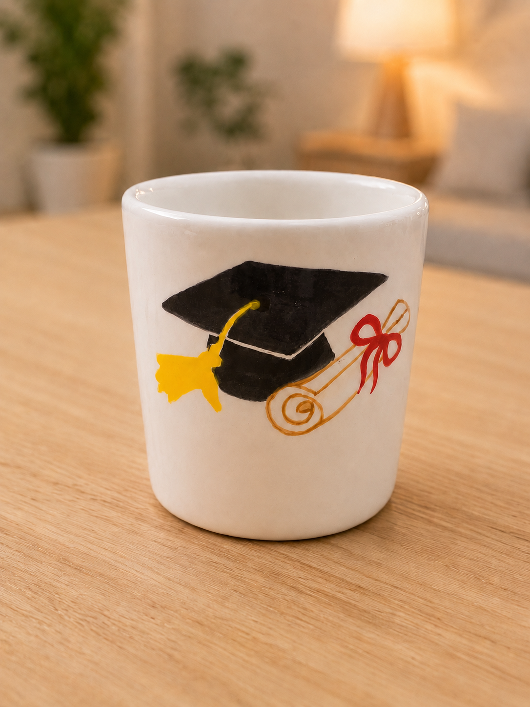 Ručno rađena šalica diploma