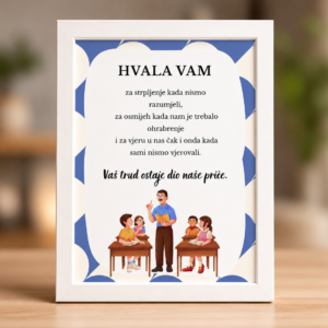 Zahvala za učitelja okvir