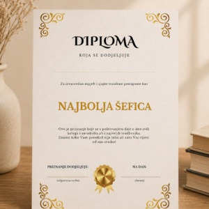 Diploma najbolja šefica